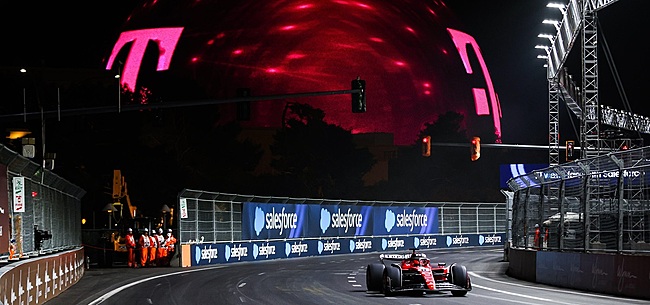 Ferrari supersnel in Las Vegas, Verstappen op flinke achterstand